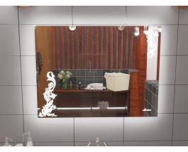 Зеркало для ванной с подсветкой Венеция 135х75 см